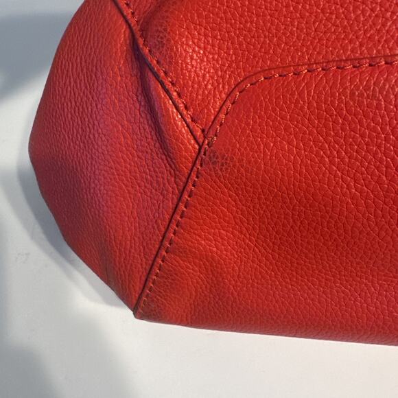 Letizia Large Red Tote Bag Purse, Spacious Shoulder Shopper, 17” Wide Xmas - Picture 5 of 8